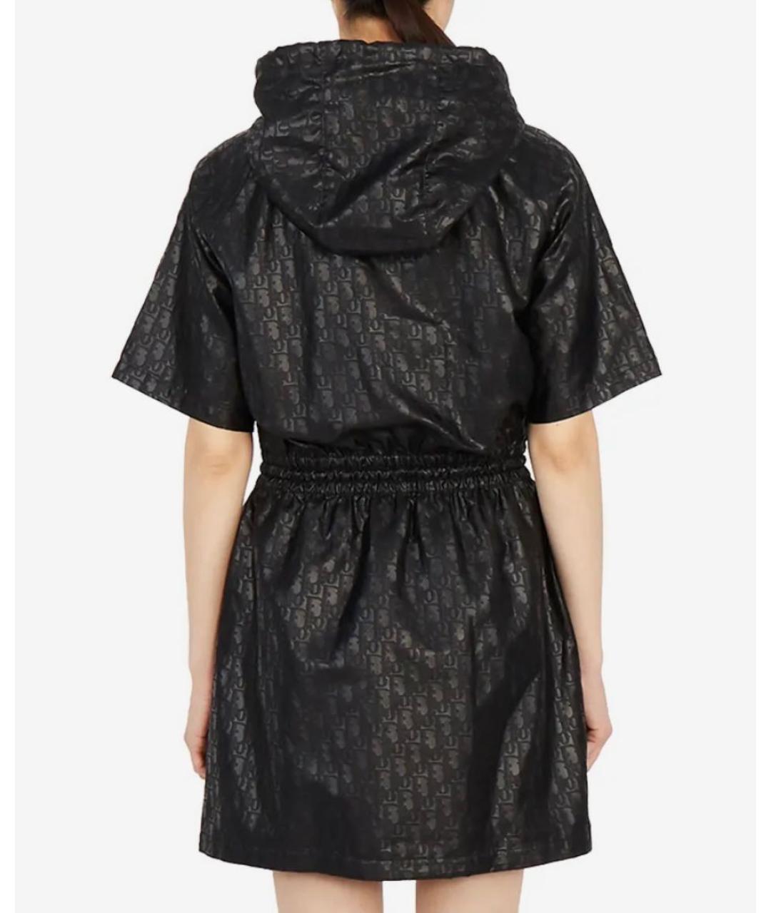 CHRISTIAN DIOR Черное полиэстеровое повседневное платье, фото 2