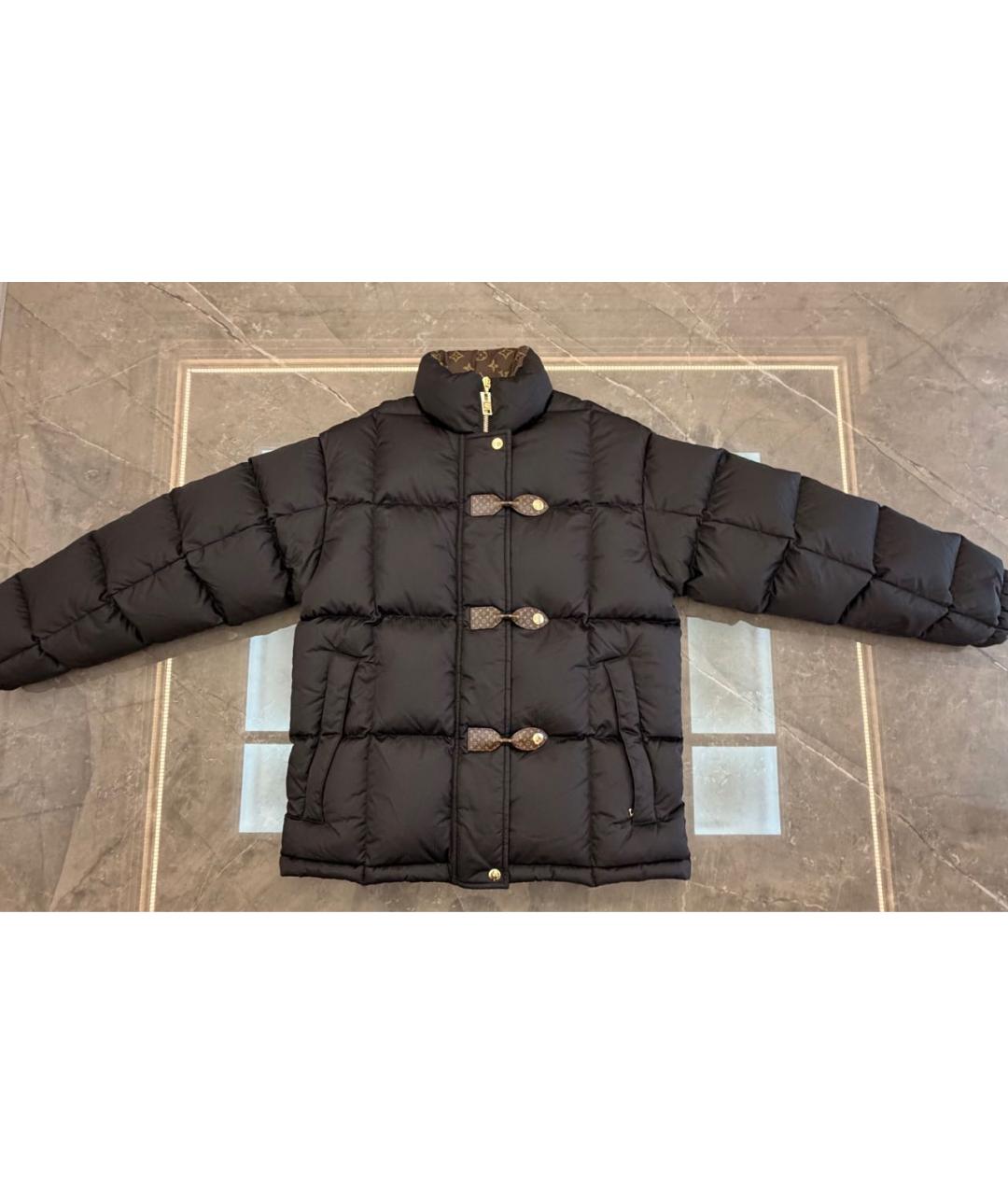 LOUIS VUITTON Черный полиамидовый пуховик, фото 3