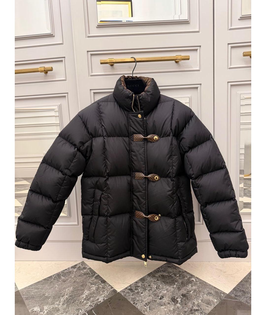 LOUIS VUITTON Черный полиамидовый пуховик, фото 5