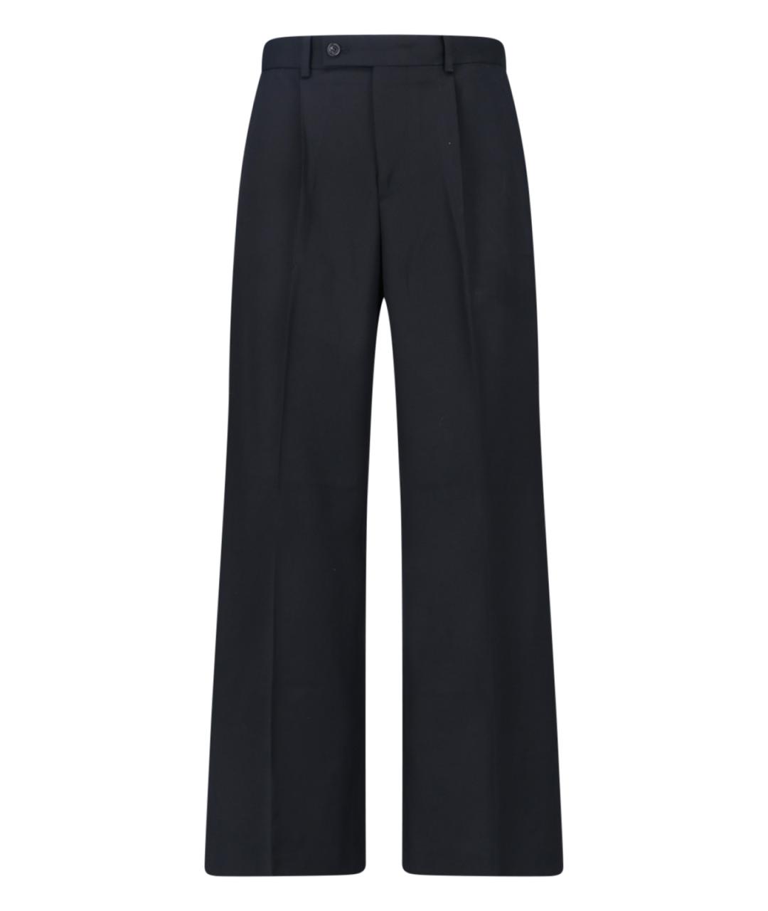 TONYWACK Черные шерстяные повседневные брюки, фото 1