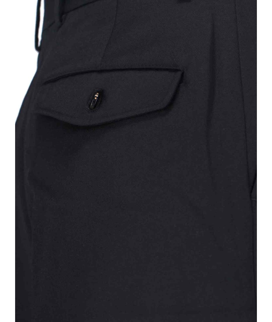 TONYWACK Черные шерстяные повседневные брюки, фото 4