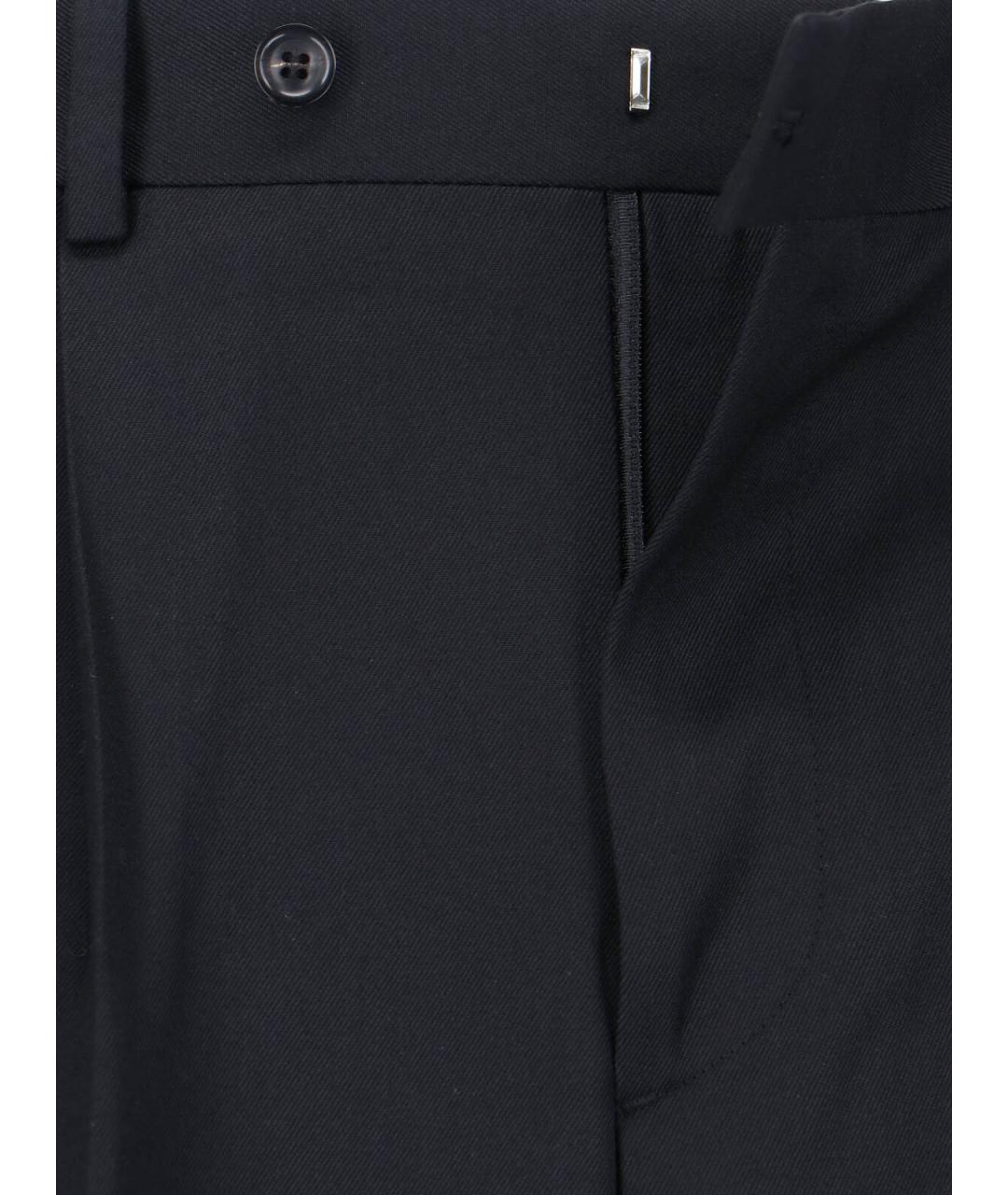 TONYWACK Черные шерстяные повседневные брюки, фото 5