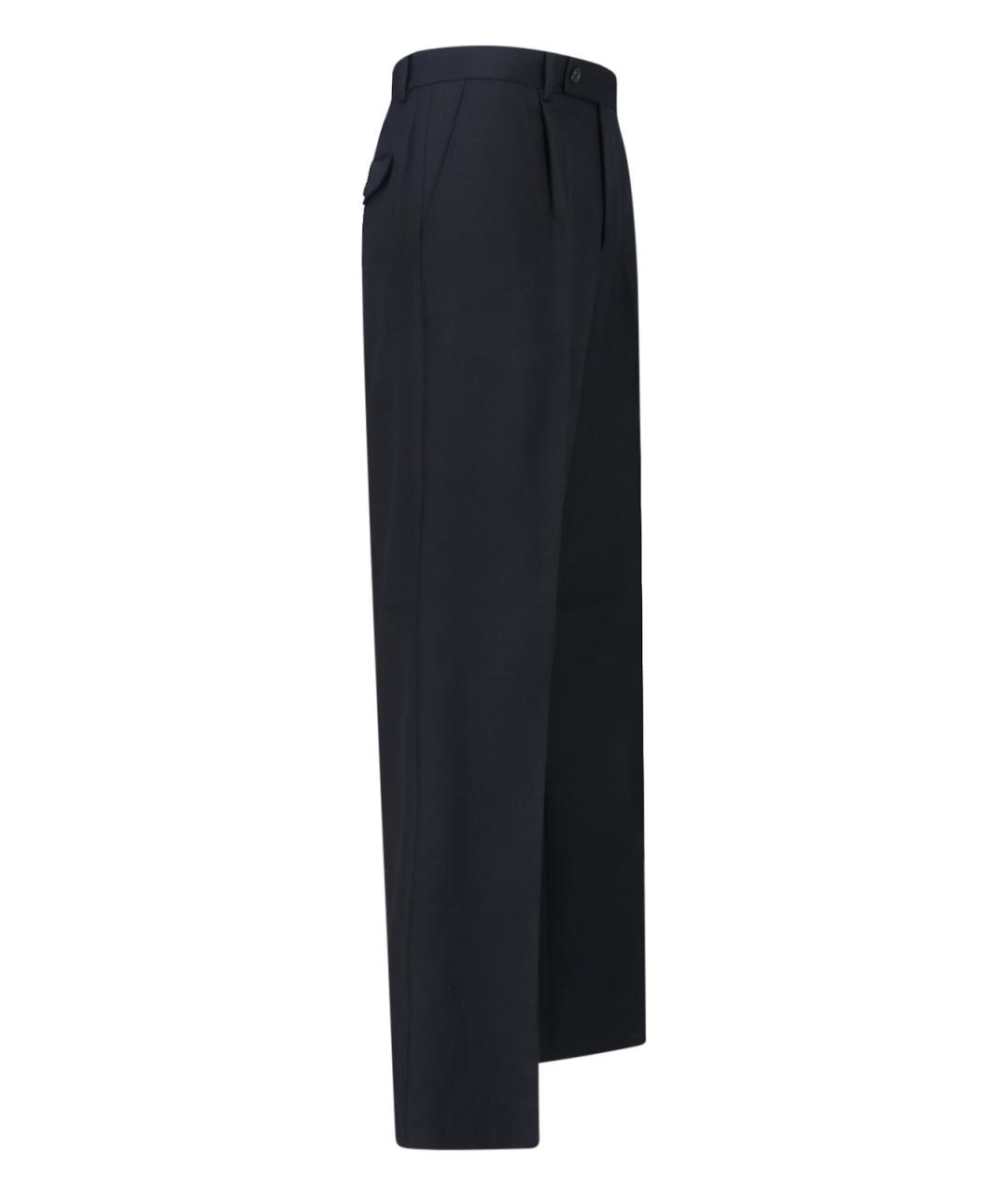 TONYWACK Черные шерстяные повседневные брюки, фото 3