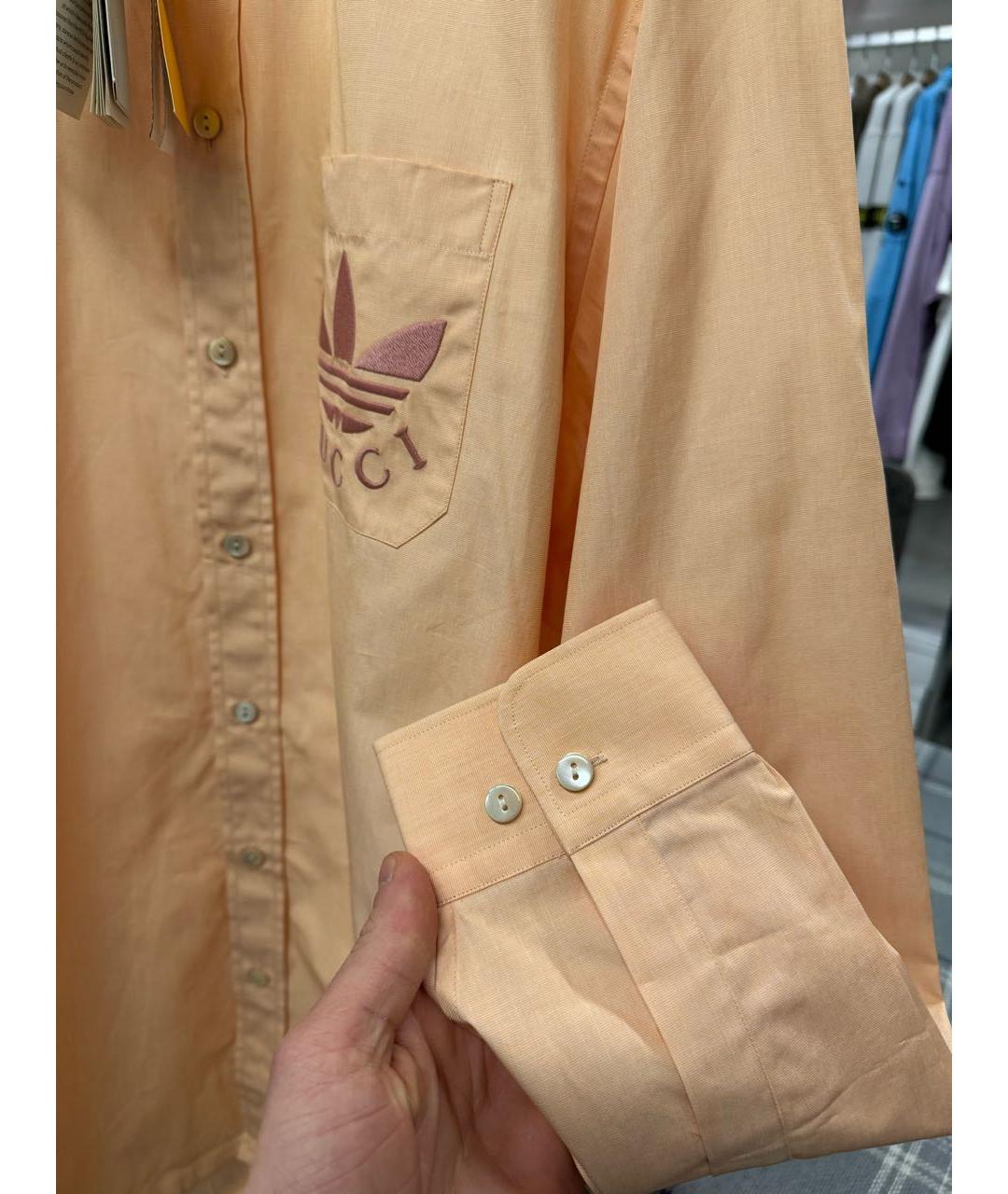 GUCCI Розовая хлопковая рубашка, фото 5