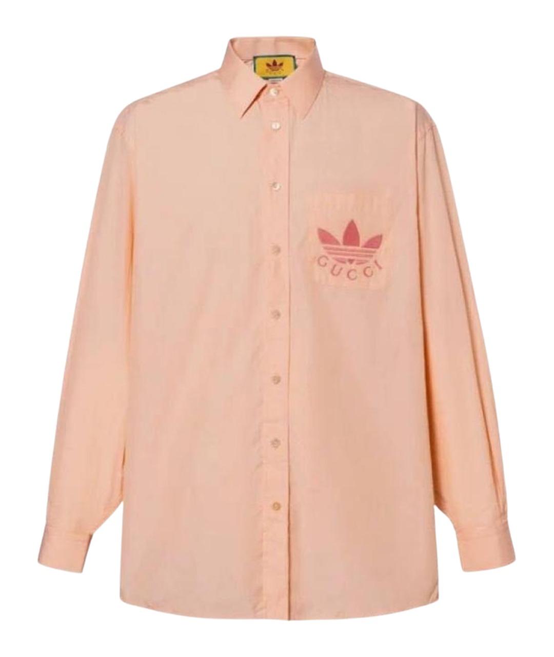 GUCCI Розовая хлопковая рубашка, фото 1