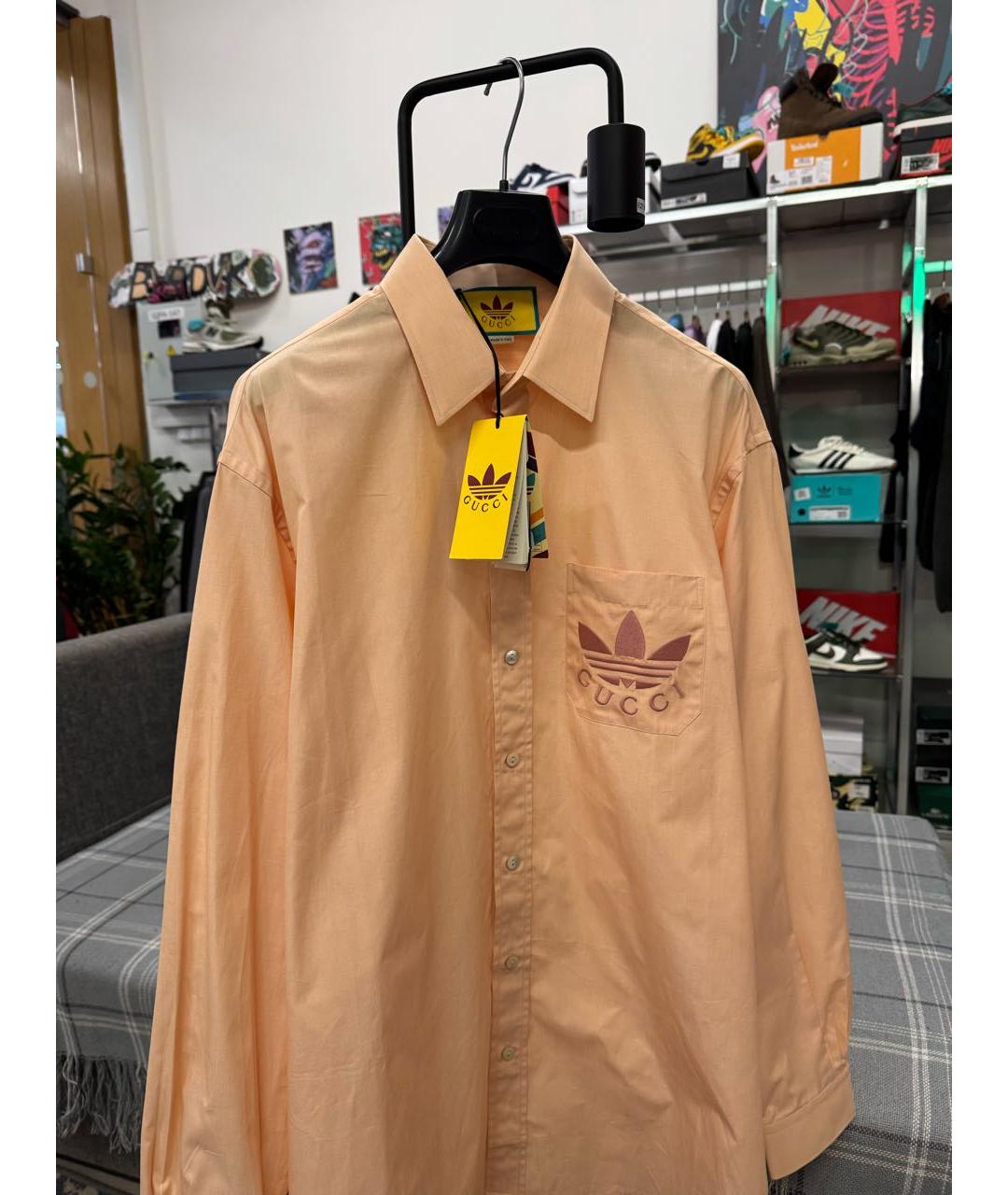 GUCCI Розовая хлопковая рубашка, фото 4