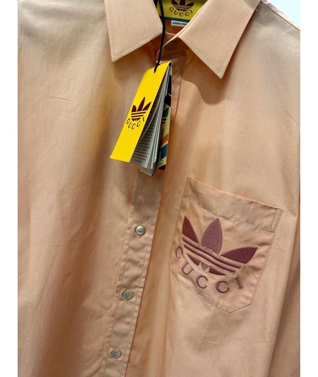 GUCCI Розовая хлопковая рубашка, фото 7