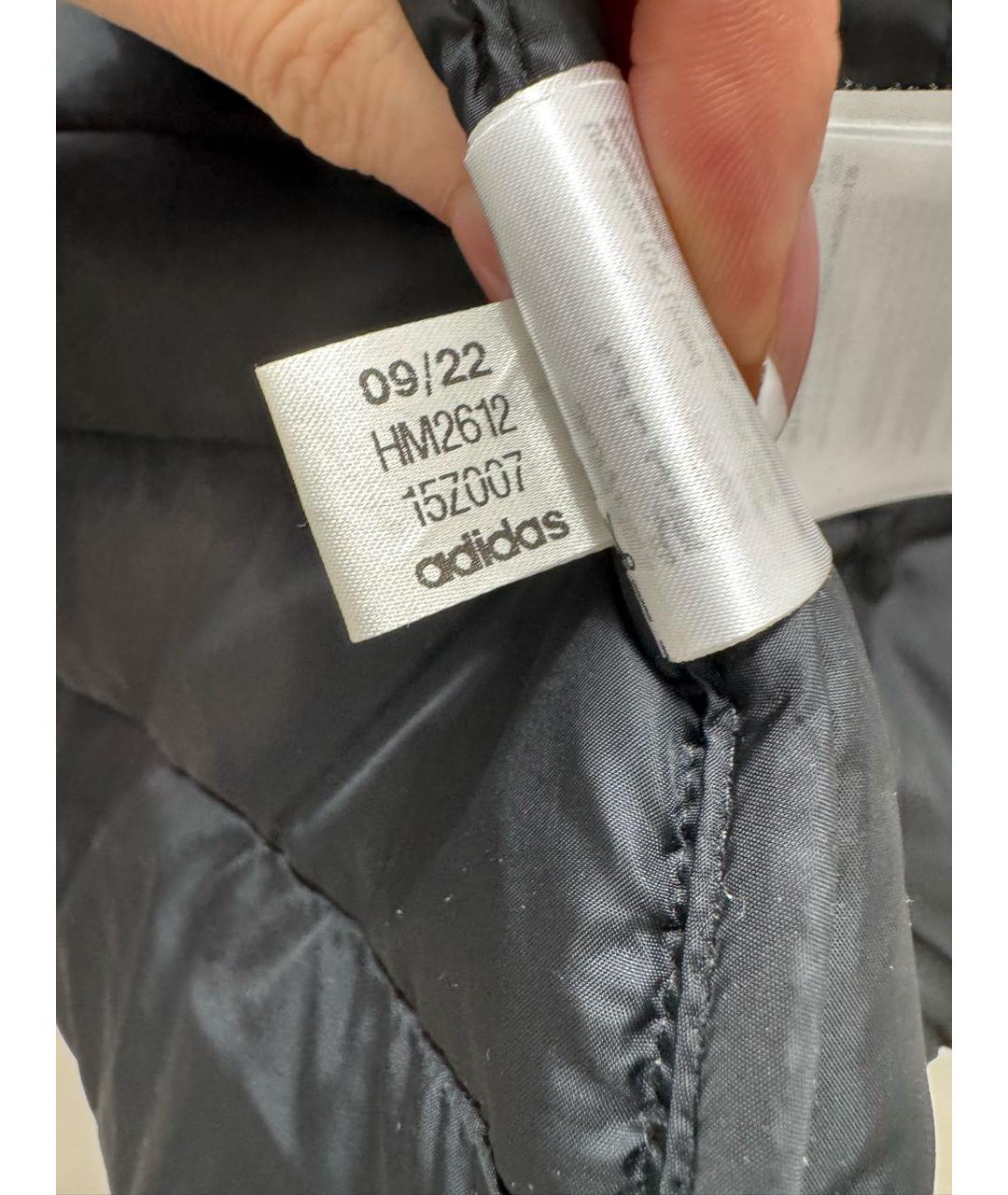 ADIDAS Черная полиэстеровая куртка, фото 6