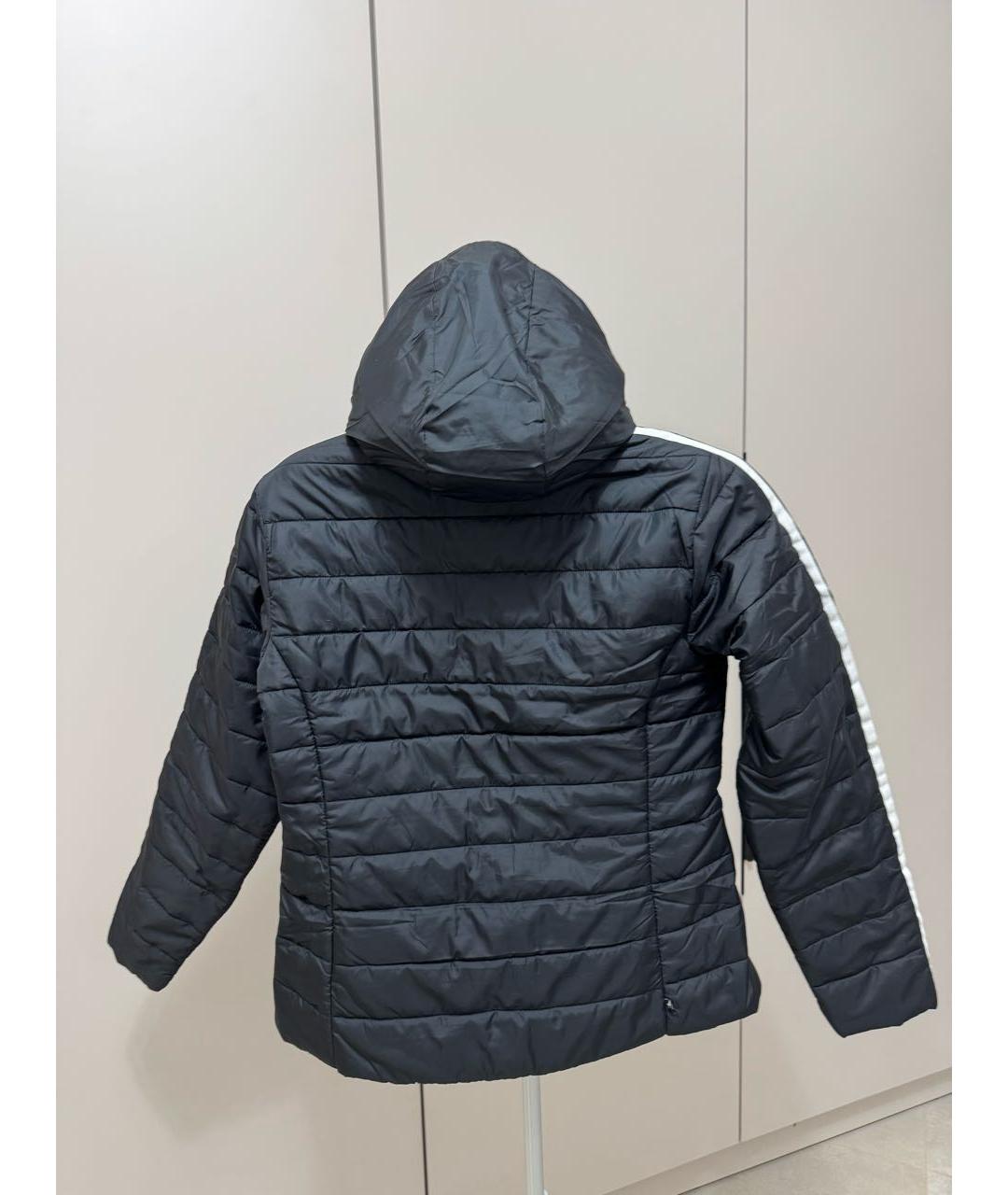 ADIDAS Черная полиэстеровая куртка, фото 2