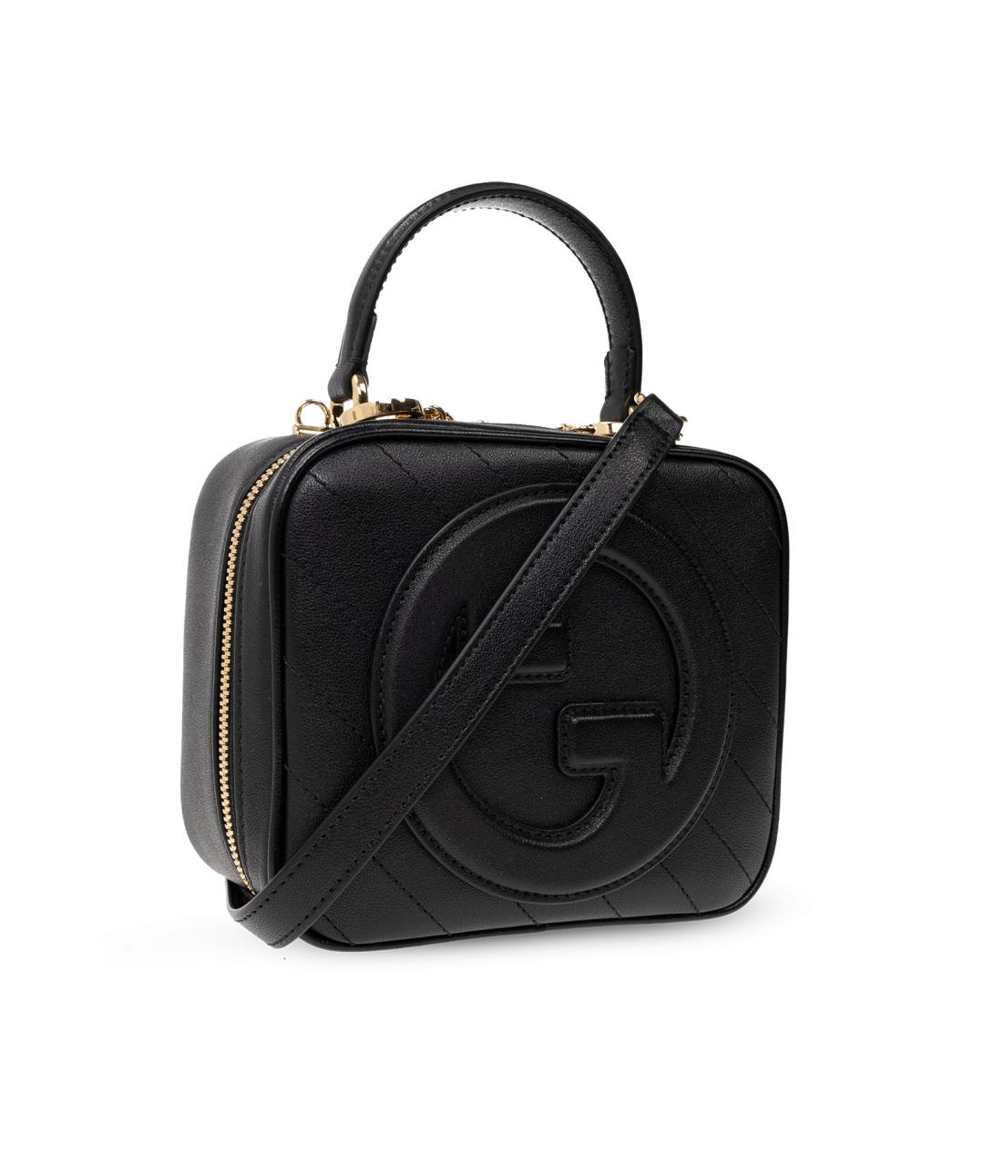 GUCCI Черная кожаная сумка через плечо, фото 2