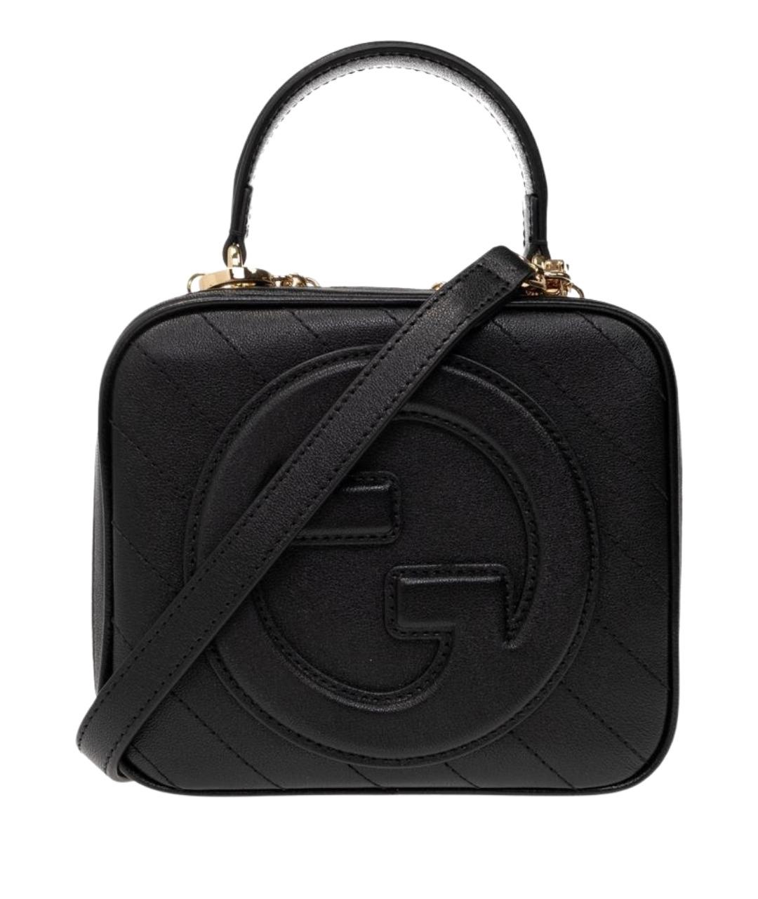 GUCCI Черная кожаная сумка через плечо, фото 1