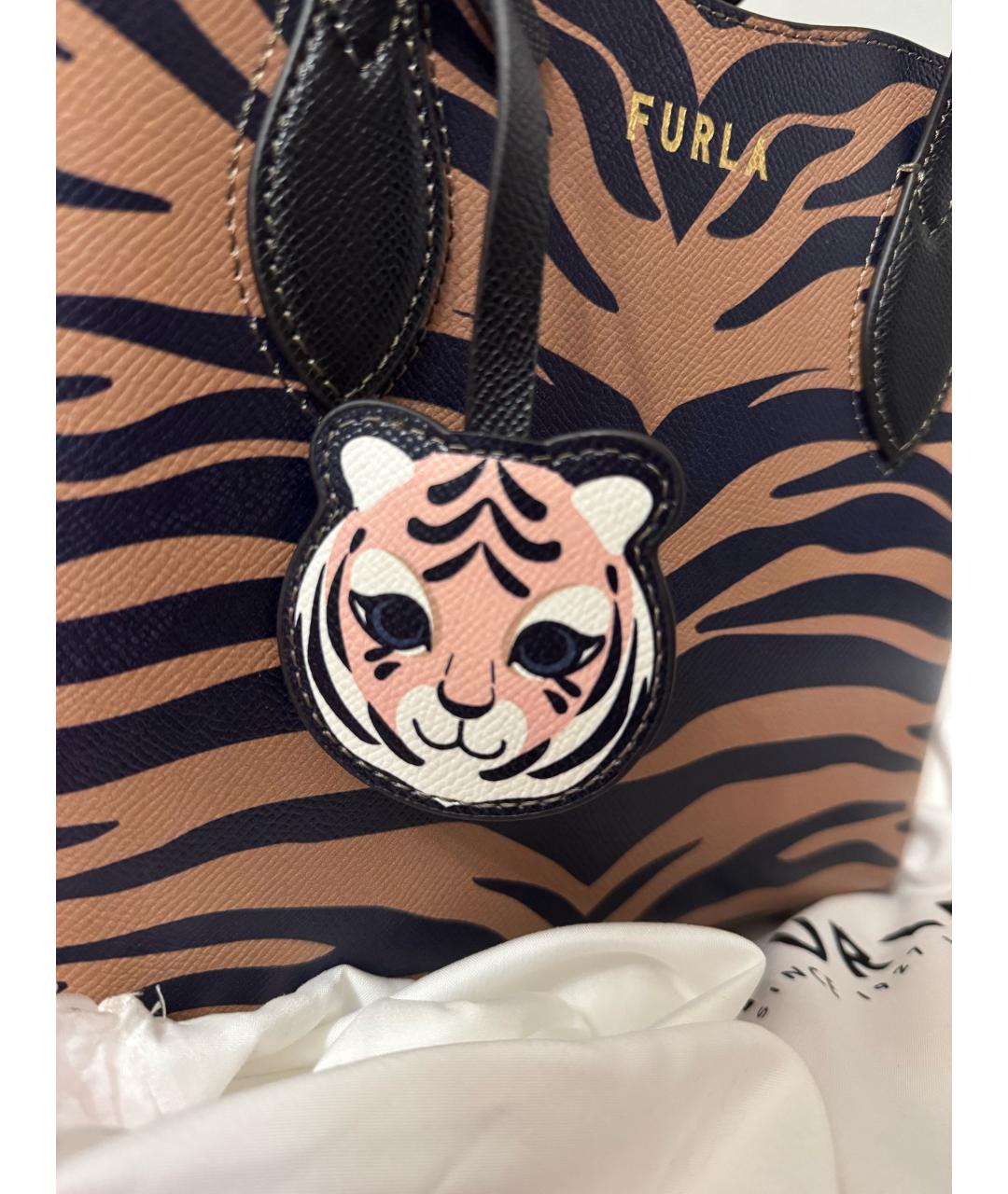 FURLA Мульти кожаная сумка с короткими ручками, фото 3