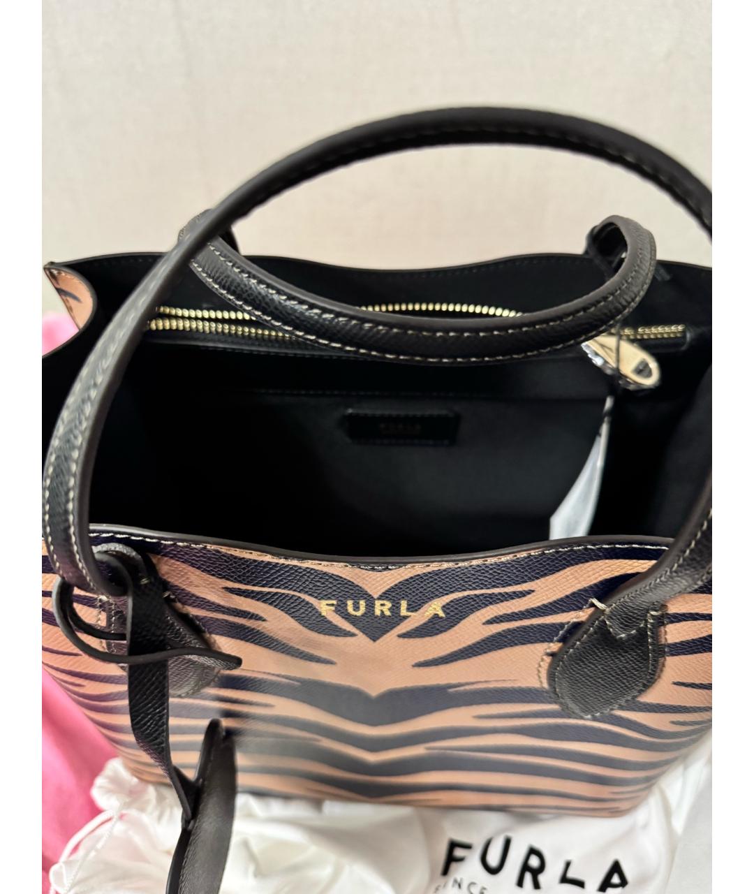 FURLA Мульти кожаная сумка с короткими ручками, фото 2