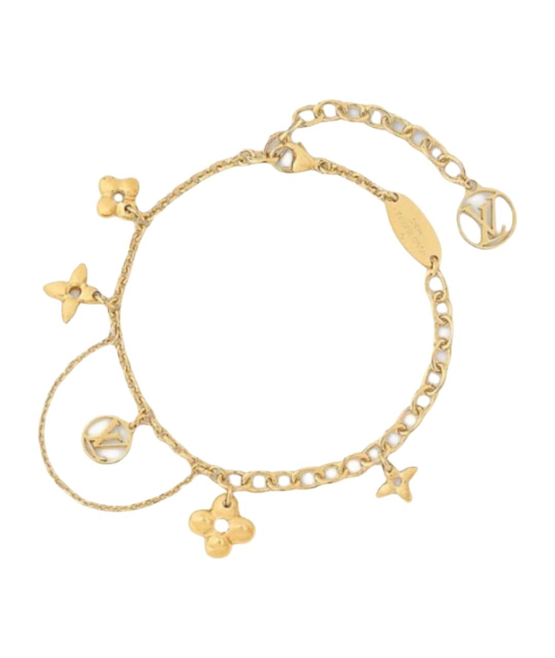 LOUIS VUITTON Золотой латунный браслет, фото 1