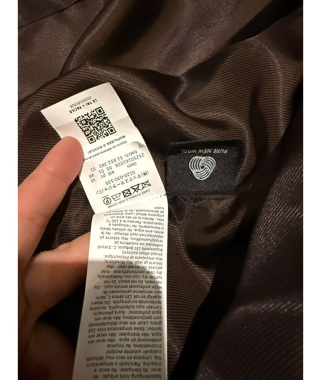 WEEKEND MAX MARA Коричневое шерстяное пальто, фото 8