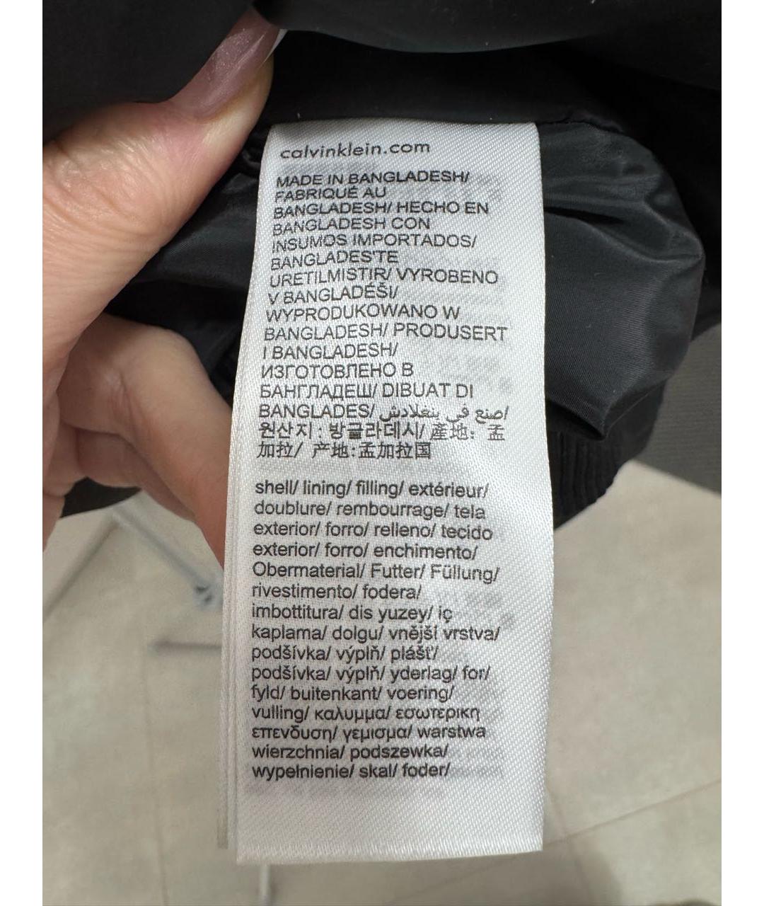 CALVIN KLEIN JEANS Черная полиэстеровая куртка, фото 8