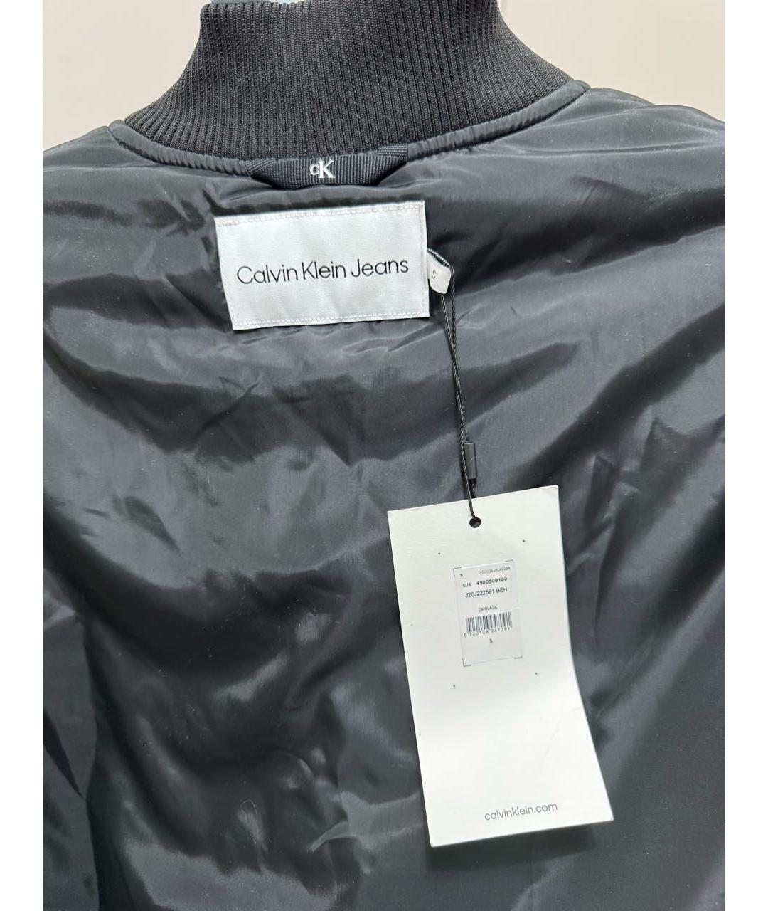 CALVIN KLEIN JEANS Черная полиэстеровая куртка, фото 3
