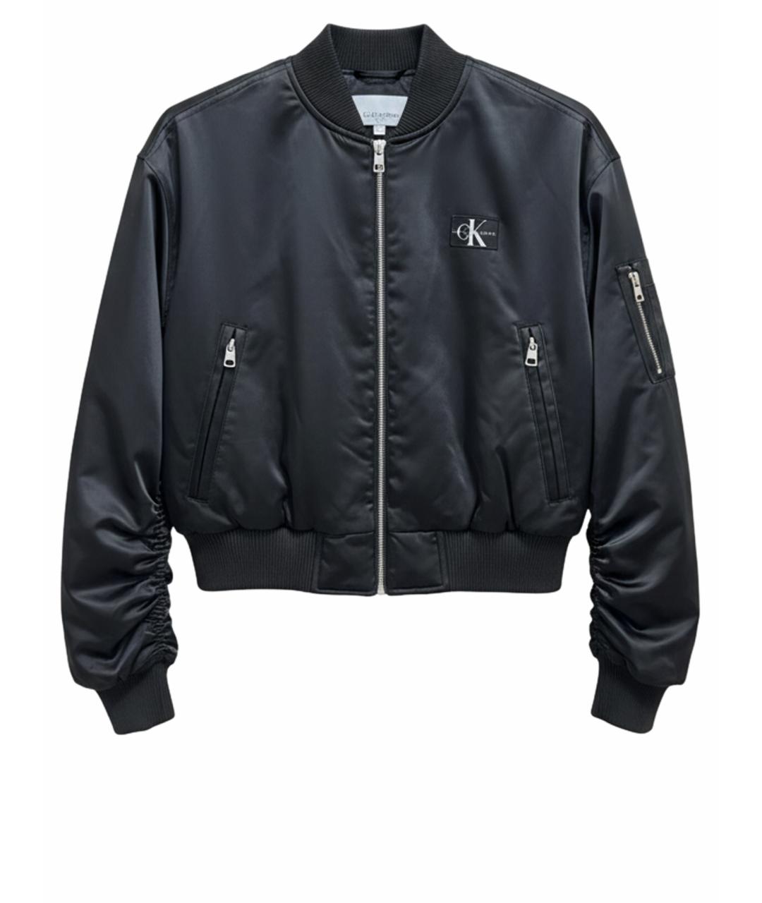 CALVIN KLEIN JEANS Черная полиэстеровая куртка, фото 1