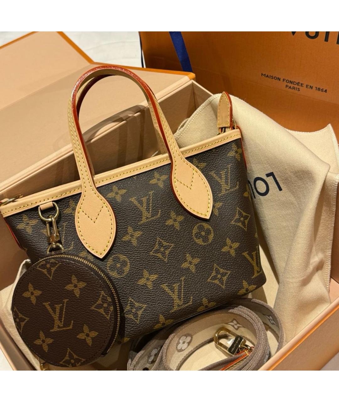 LOUIS VUITTON Коричневая сумка через плечо, фото 2