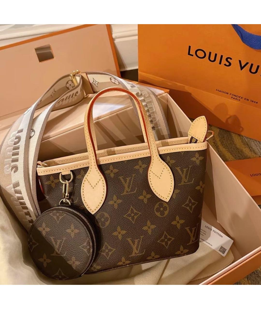 LOUIS VUITTON Коричневая сумка через плечо, фото 3