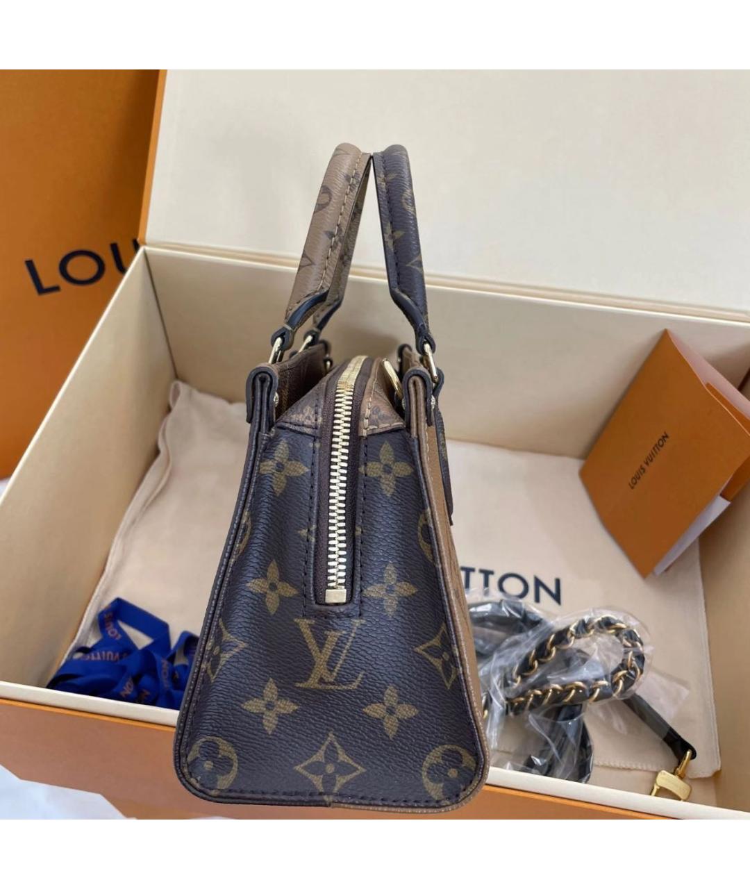 LOUIS VUITTON Коричневая сумка через плечо, фото 4