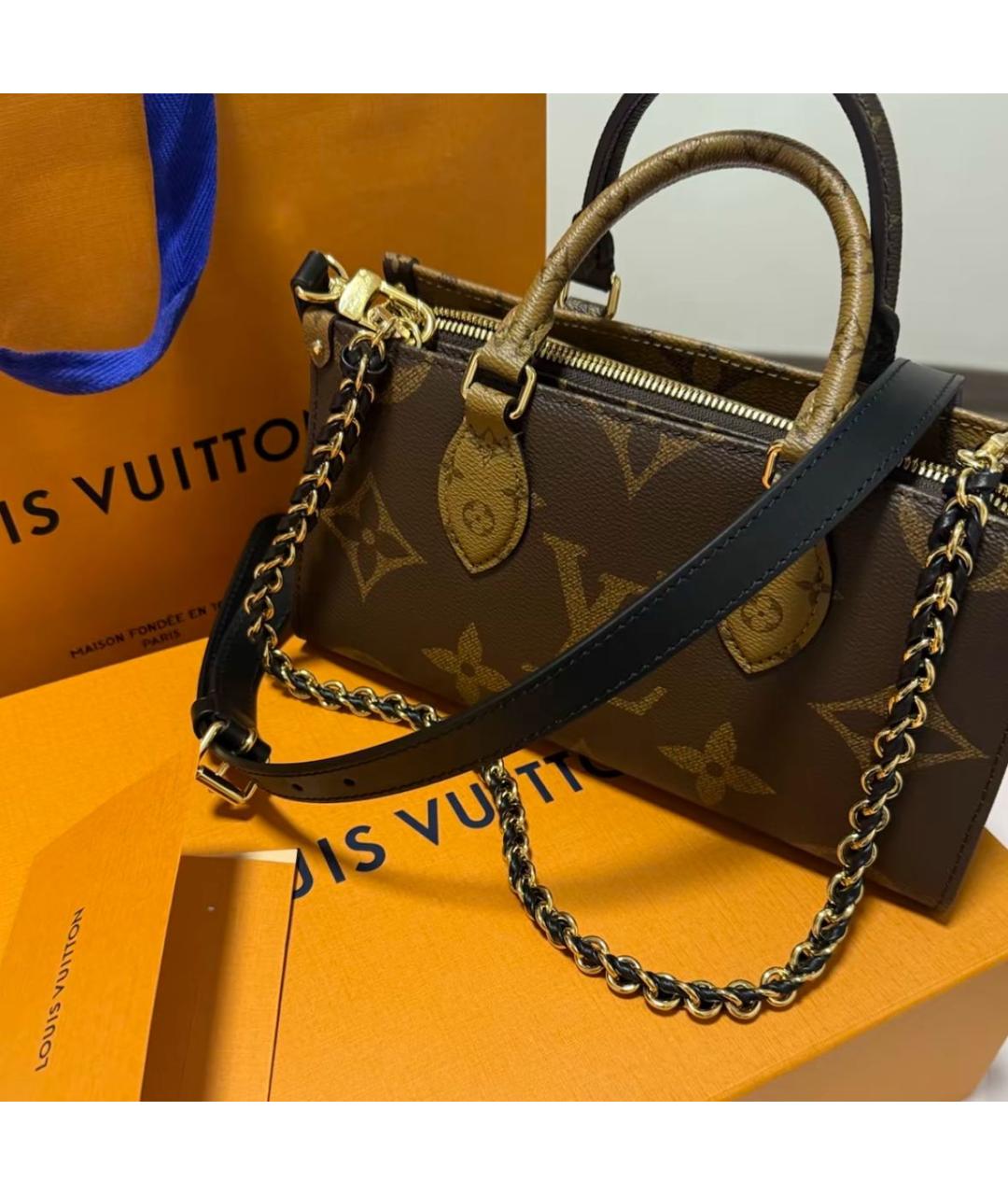LOUIS VUITTON Коричневая сумка через плечо, фото 2