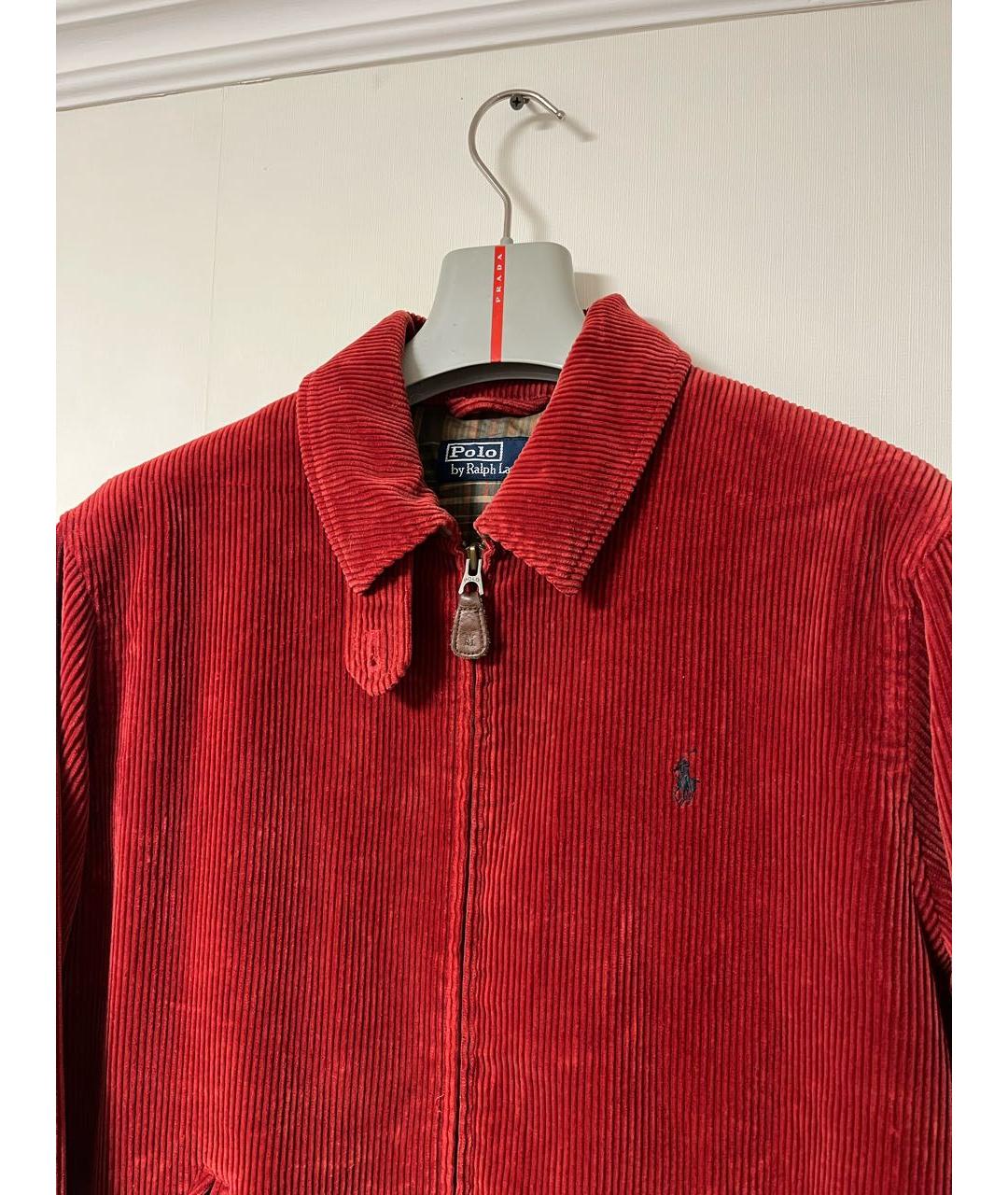 POLO RALPH LAUREN Красная велюровая куртка, фото 3
