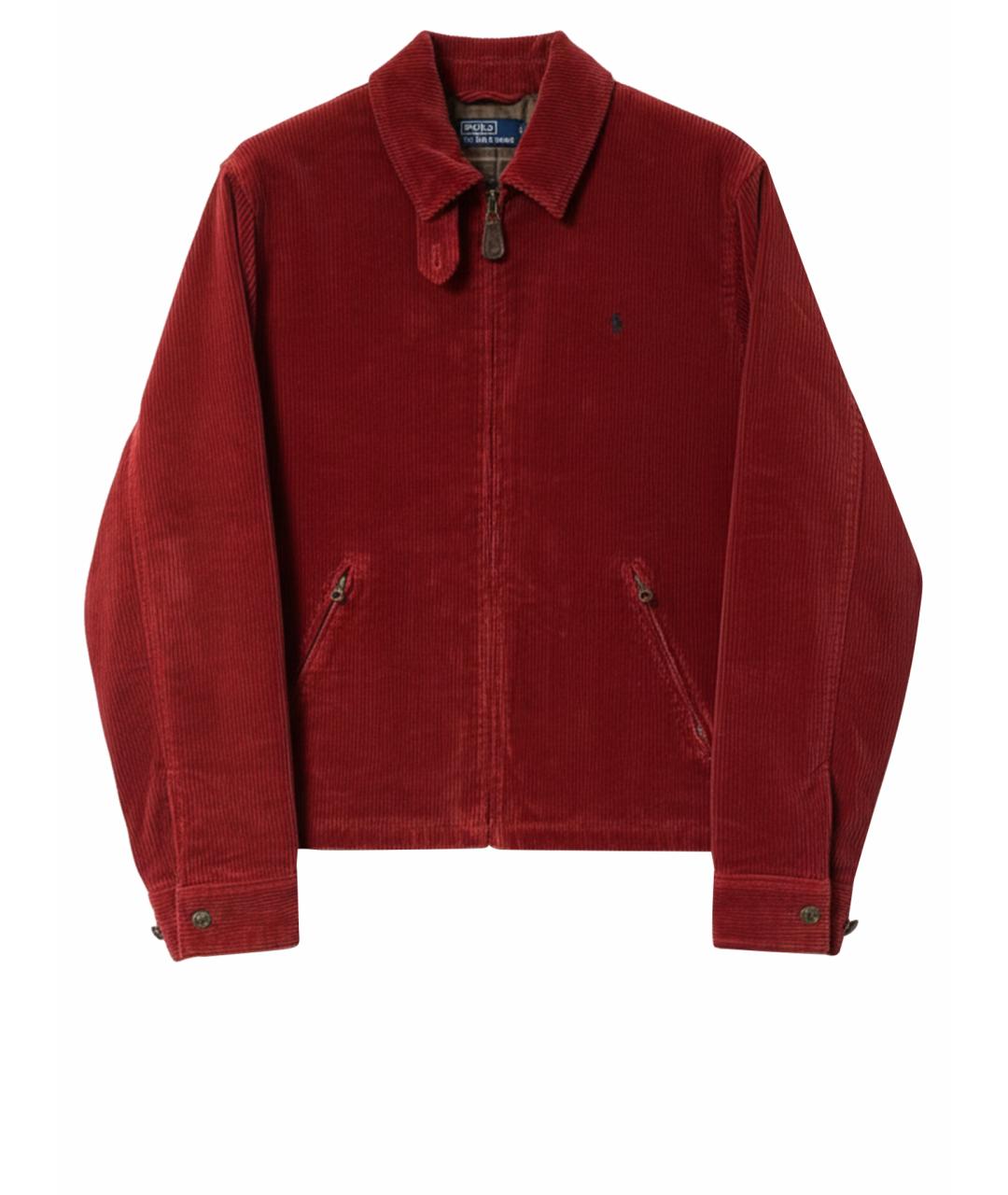 POLO RALPH LAUREN Красная велюровая куртка, фото 1