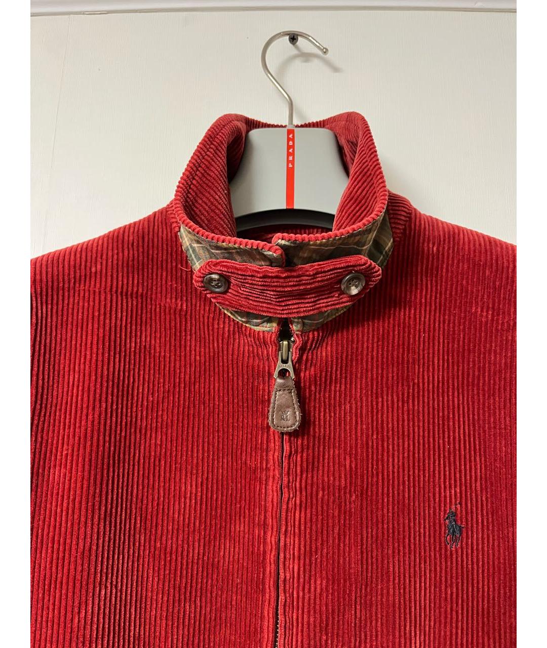 POLO RALPH LAUREN Красная велюровая куртка, фото 6