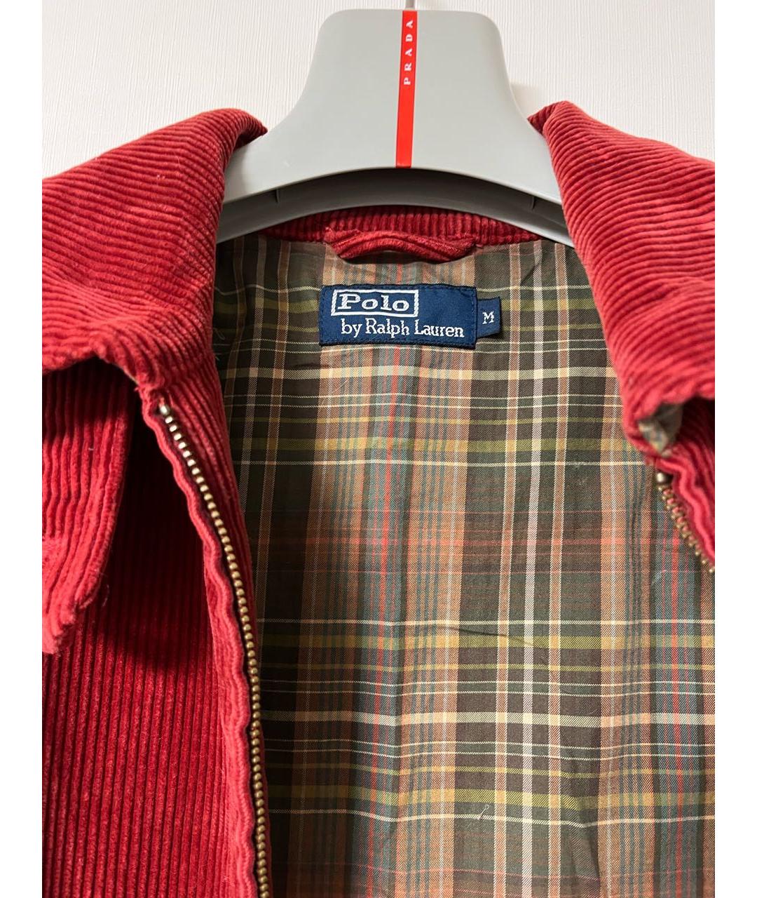 POLO RALPH LAUREN Красная велюровая куртка, фото 7
