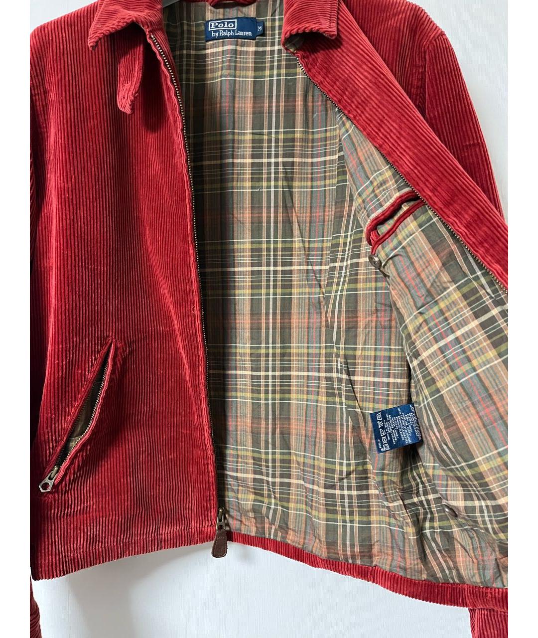 POLO RALPH LAUREN Красная велюровая куртка, фото 8