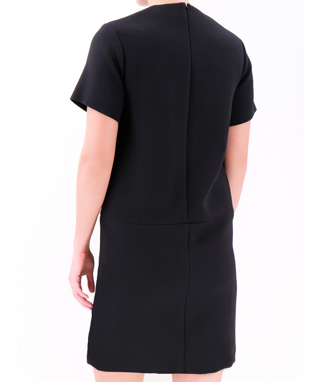 CELINE PRE-OWNED Черное шерстяное повседневное платье, фото 3