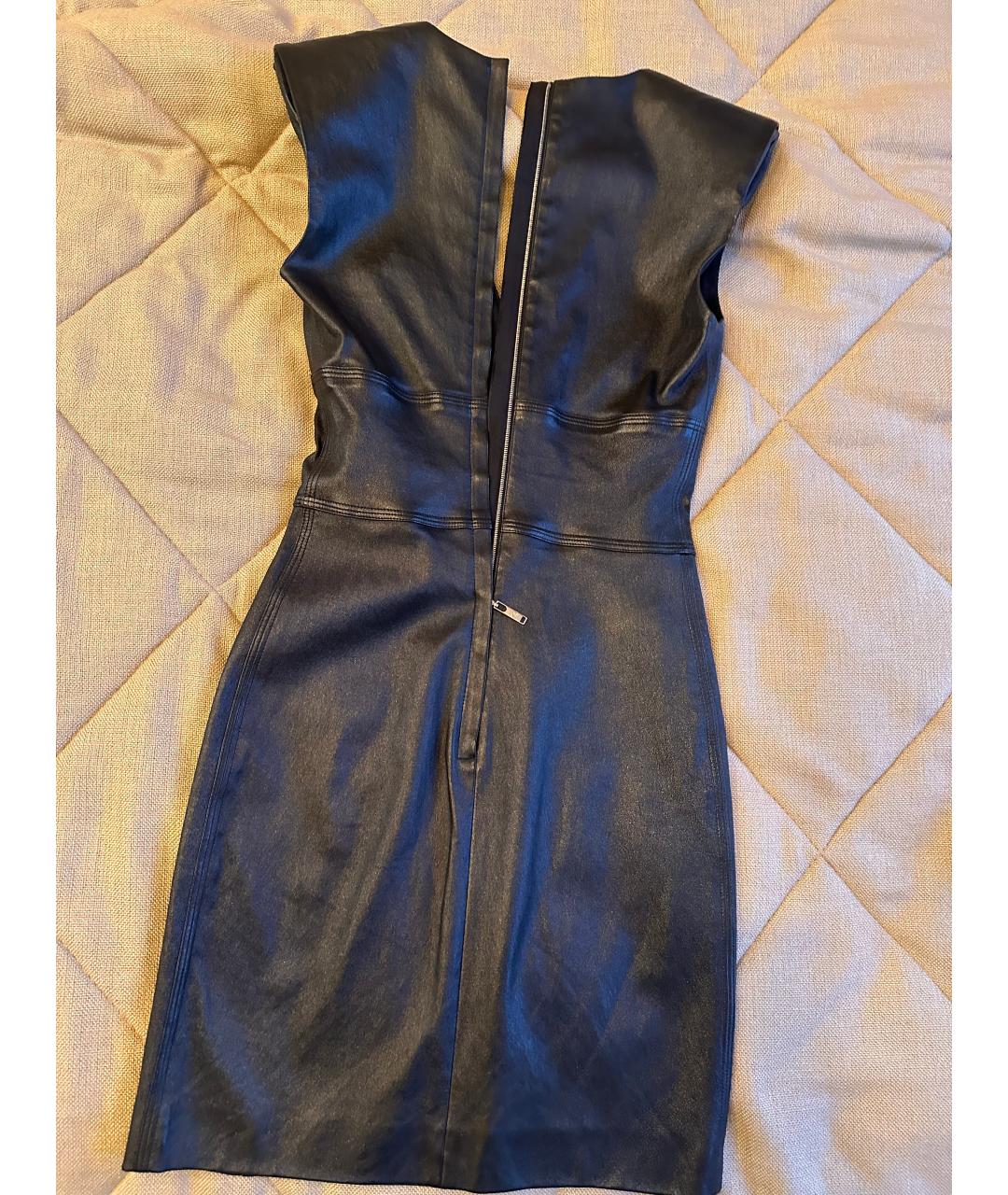 LOUIS VUITTON Черное кожаное платье, фото 2