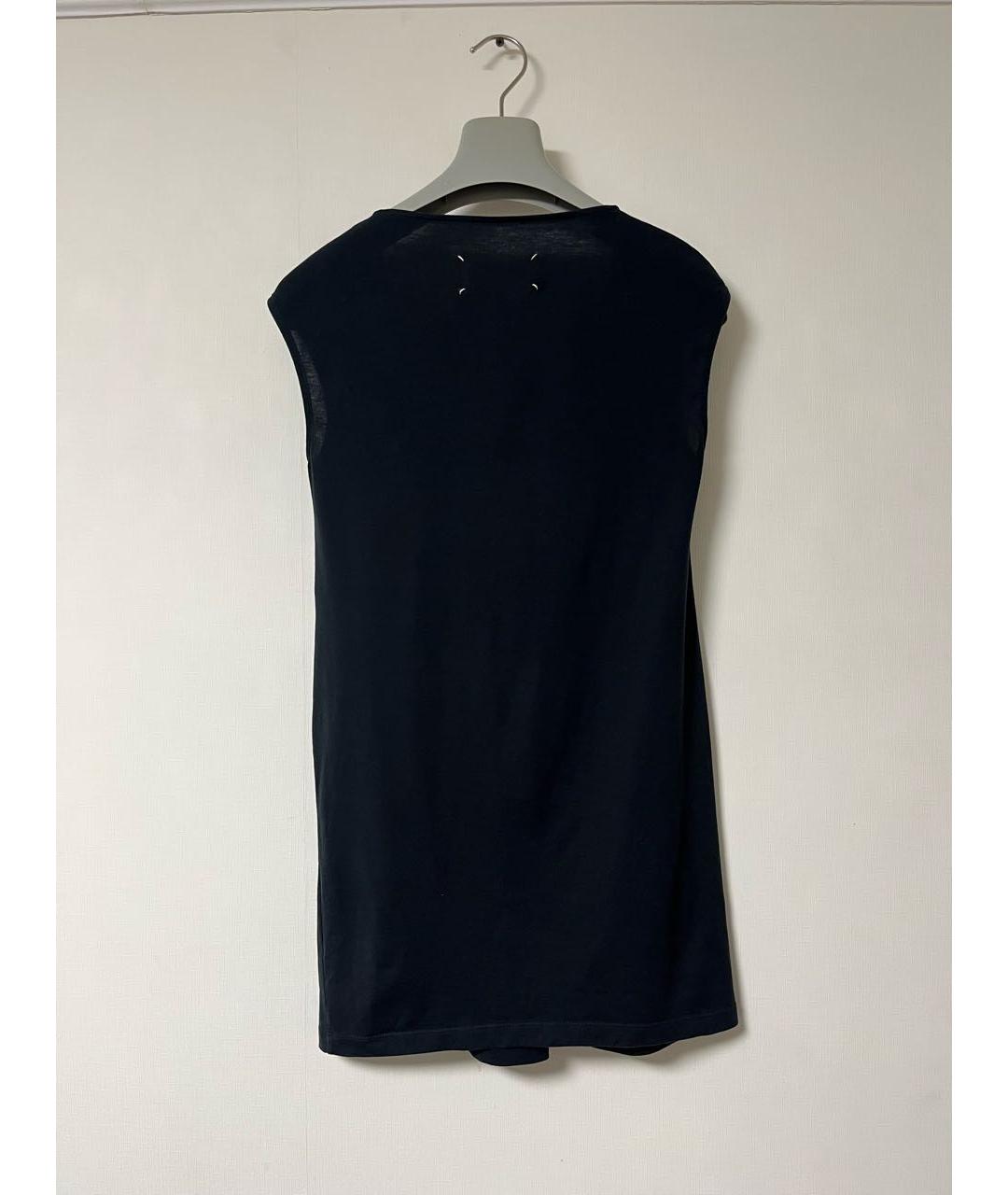 MAISON MARGIELA Черная хлопковая майка, фото 3