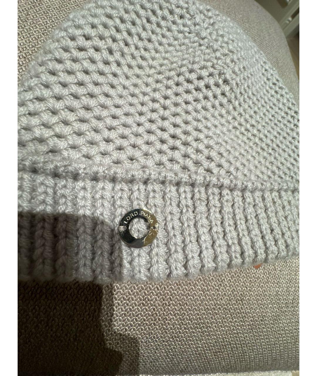 LORO PIANA Бежевая кашемировая шапка, фото 3