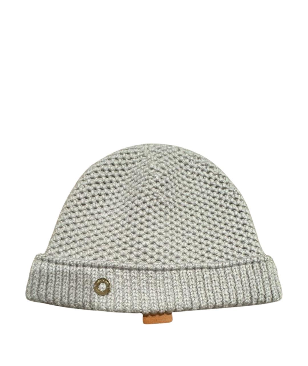 LORO PIANA Бежевая кашемировая шапка, фото 1