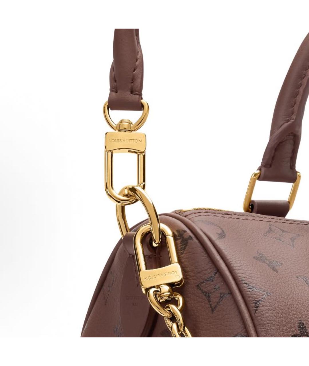LOUIS VUITTON Коричневая сумка с короткими ручками, фото 5