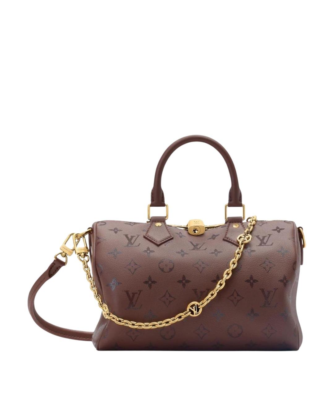 LOUIS VUITTON Коричневая сумка с короткими ручками, фото 1