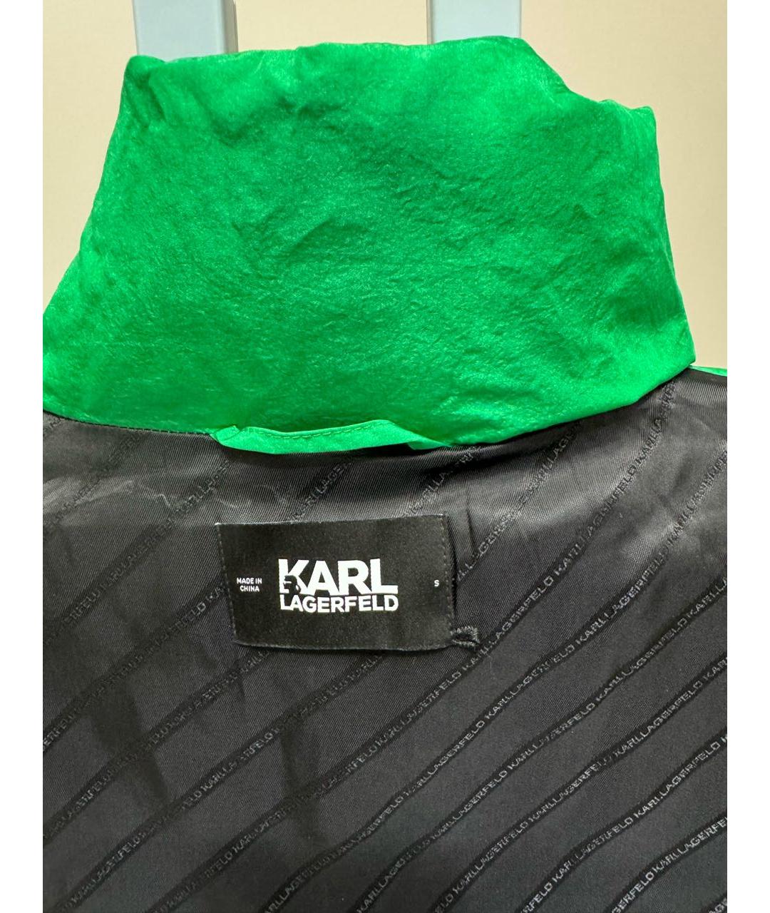 KARL LAGERFELD Зеленый полиэстеровый жилет, фото 3