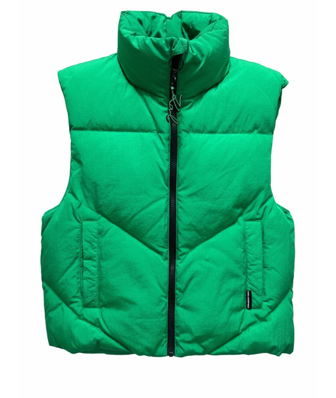 KARL LAGERFELD Зеленый полиэстеровый жилет, фото 1