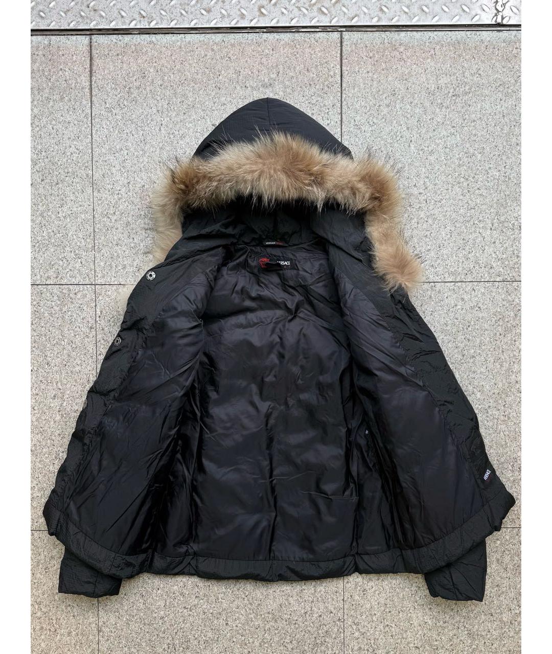 VERSACE Черный пуховик, фото 6