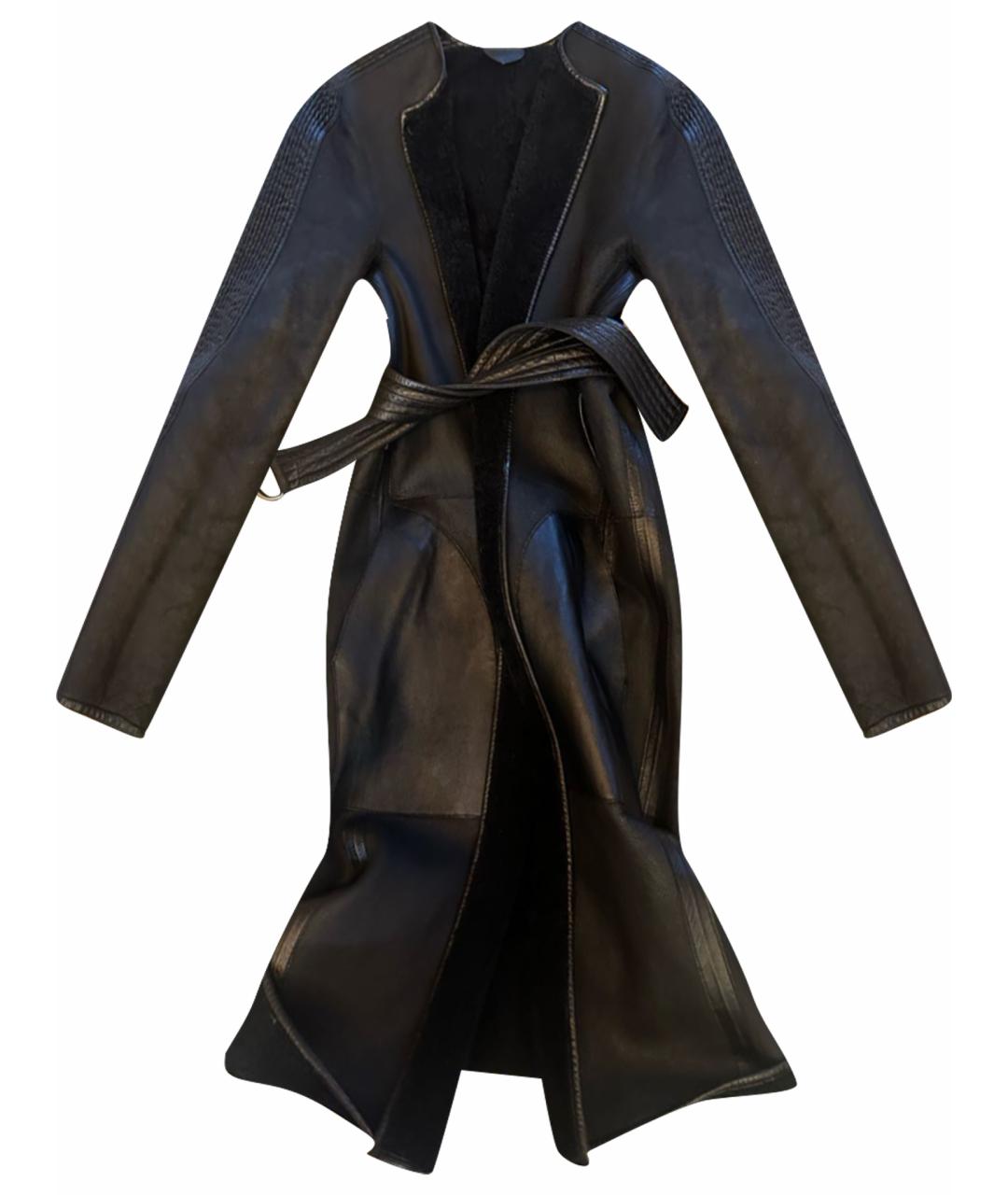 LOUIS VUITTON Черная кожаная дубленка, фото 1