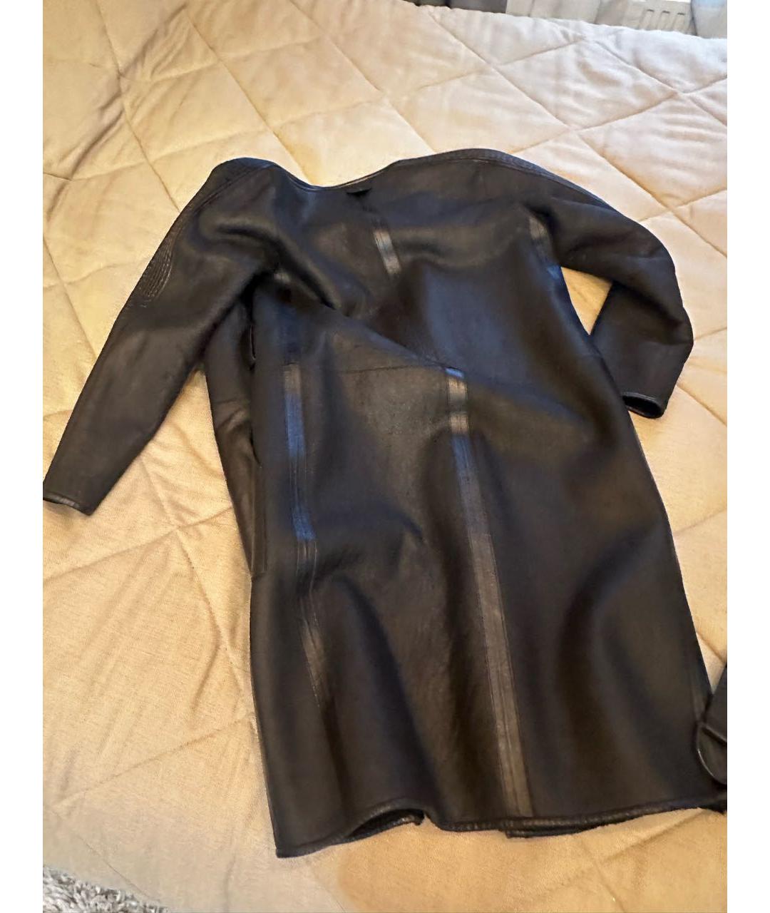 LOUIS VUITTON Черная кожаная дубленка, фото 2
