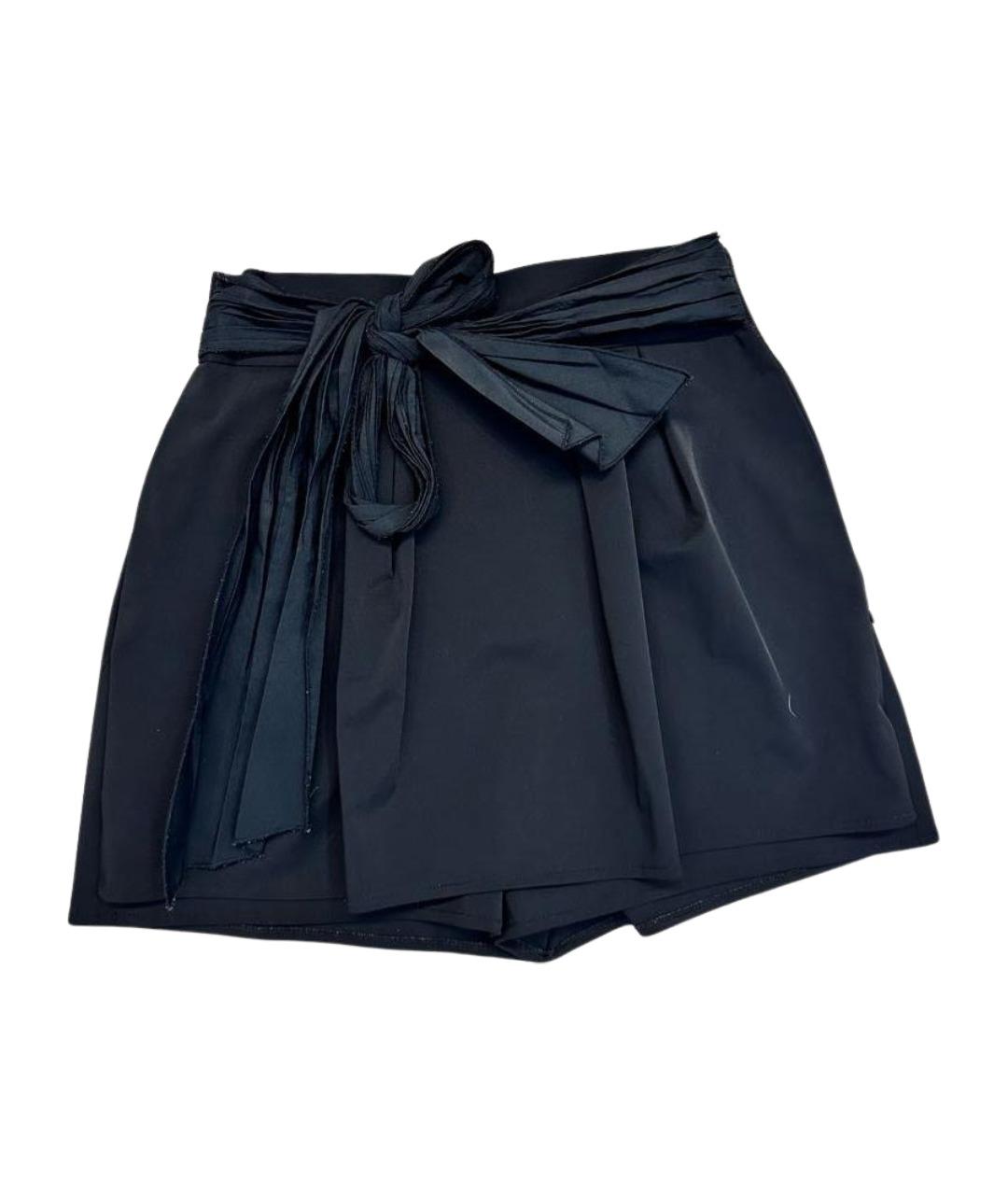 ELISABETTA FRANCHI Черные полиэстеровые шорты, фото 1