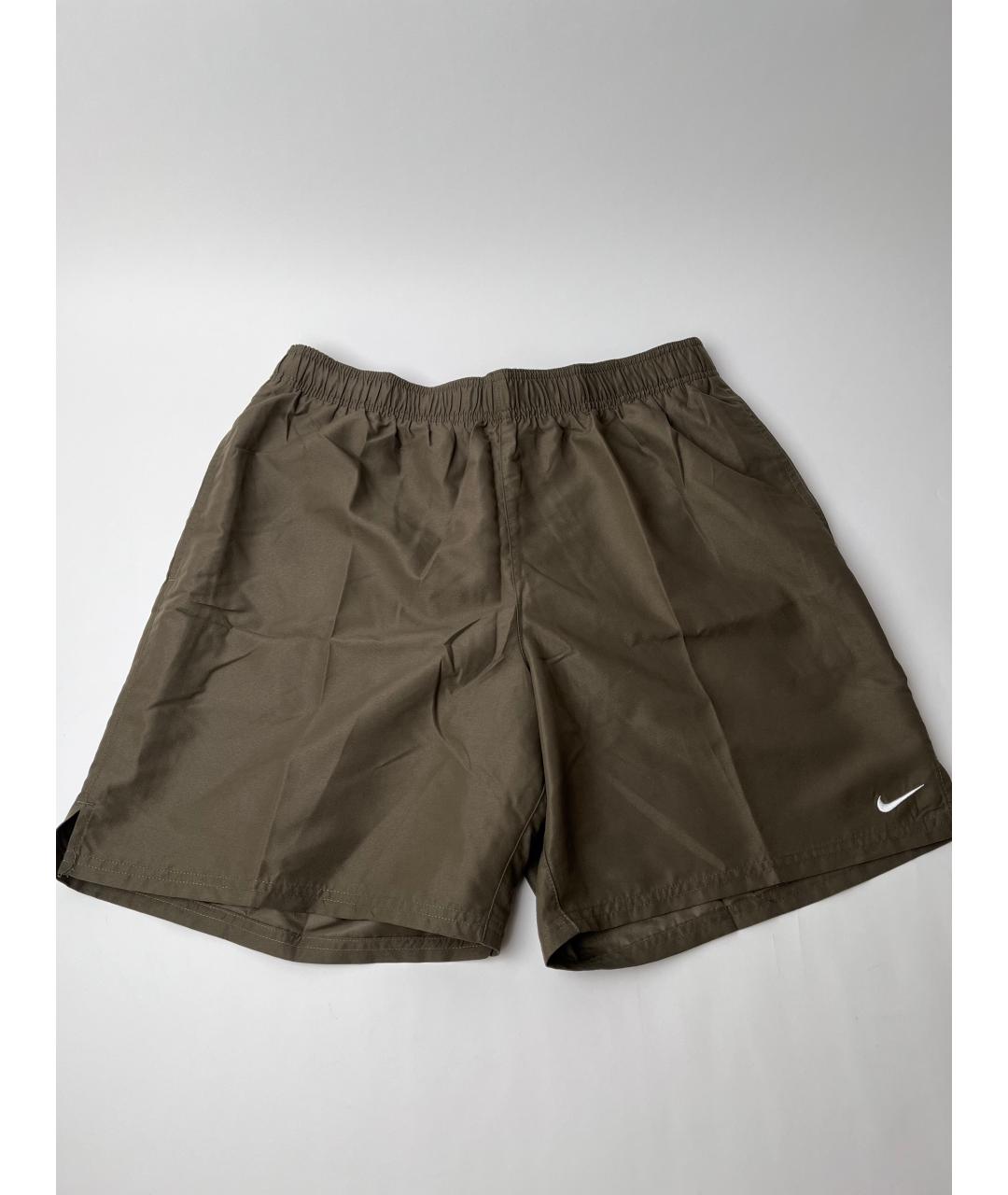 NIKE Коричневые полиэстеровые шорты, фото 2