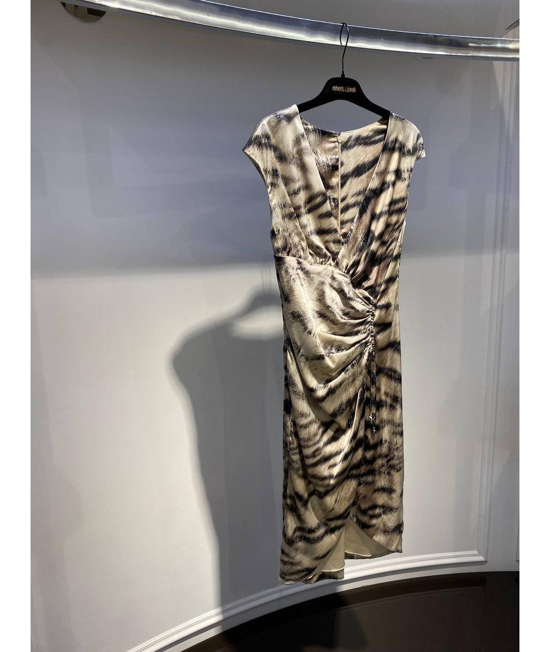 ROBERTO CAVALLI Мульти вискозное вечернее платье, фото 2