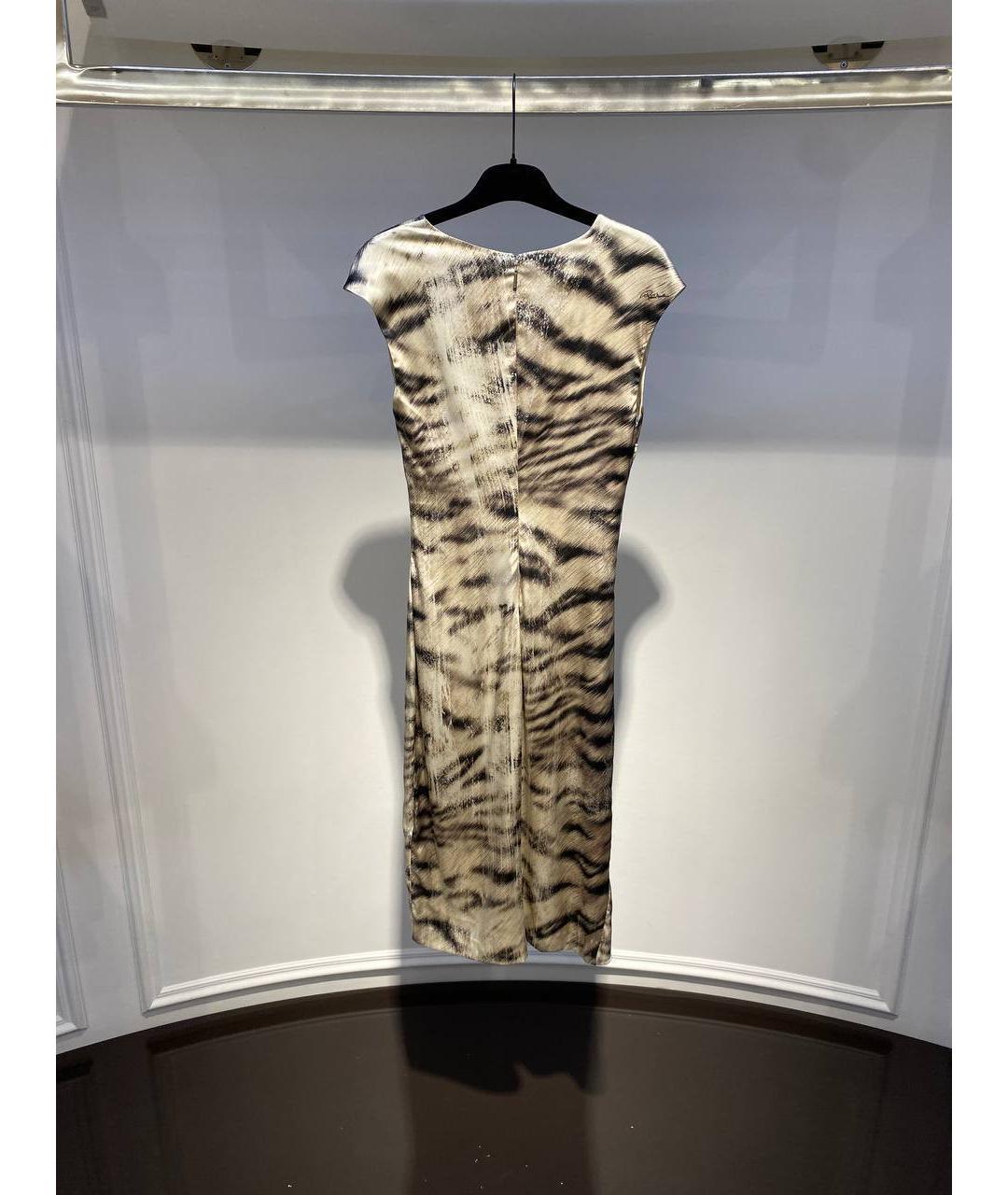 ROBERTO CAVALLI Мульти вискозное вечернее платье, фото 3