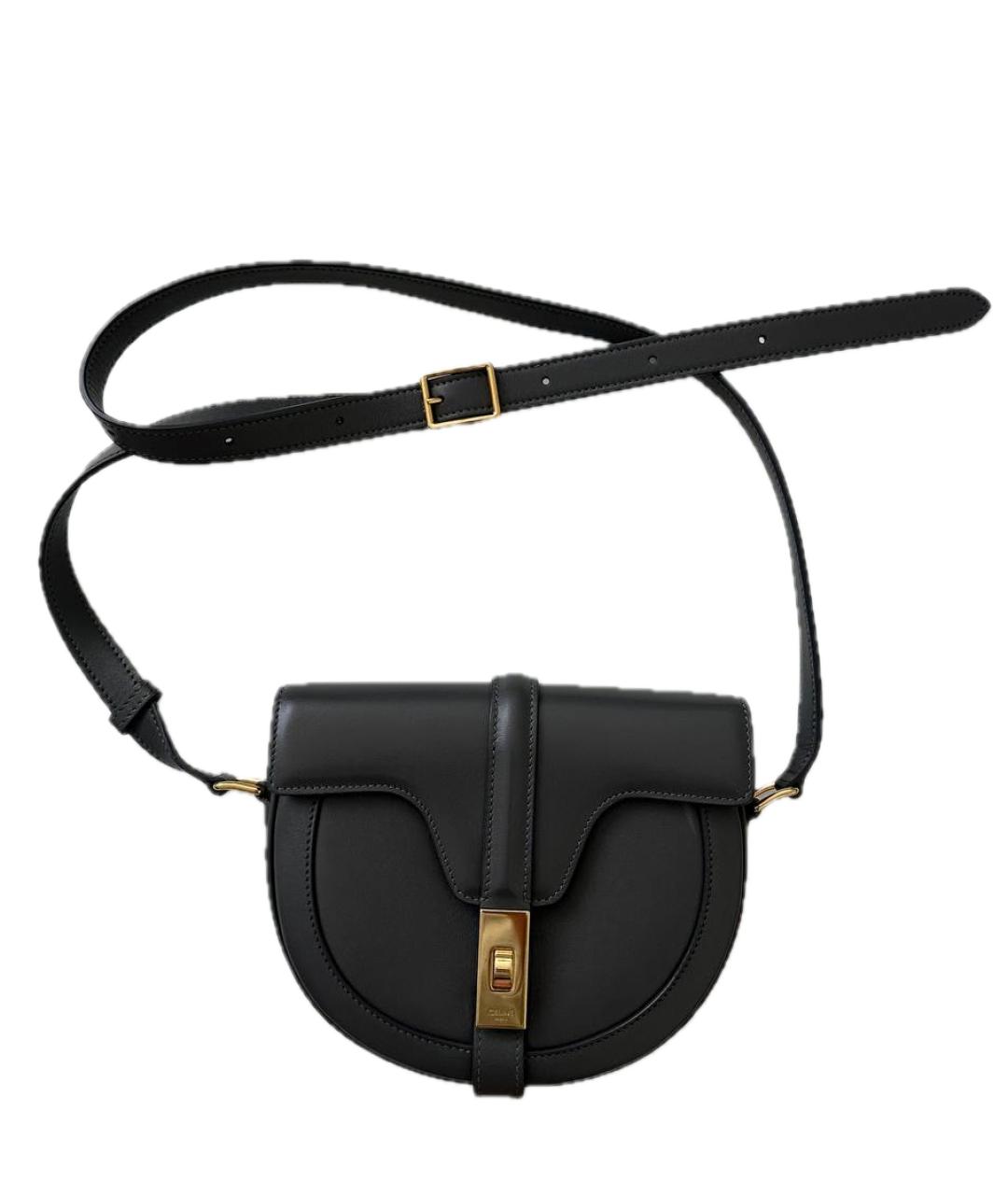 CELINE Серая кожаная сумка через плечо, фото 1