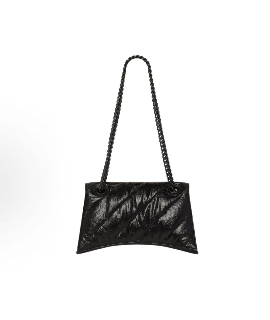 BALENCIAGA Черная кожаная сумка через плечо, фото 3