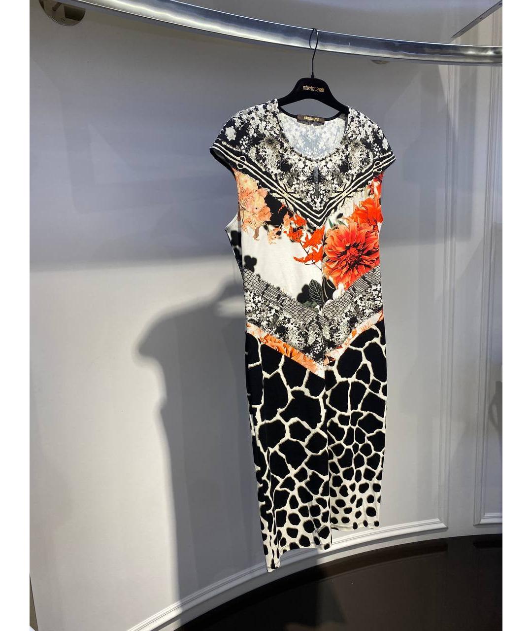 ROBERTO CAVALLI Мульти вискозное вечернее платье, фото 2